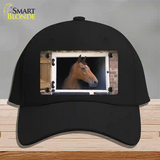 Horse In Barn Novelty License Plate Hat Cotton / Black