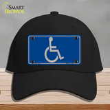 Handicap Logo Novelty License Plate Hat Cotton / Black
