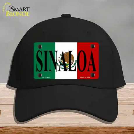 Sinaloa Novelty License Plate Hat Cotton / Black