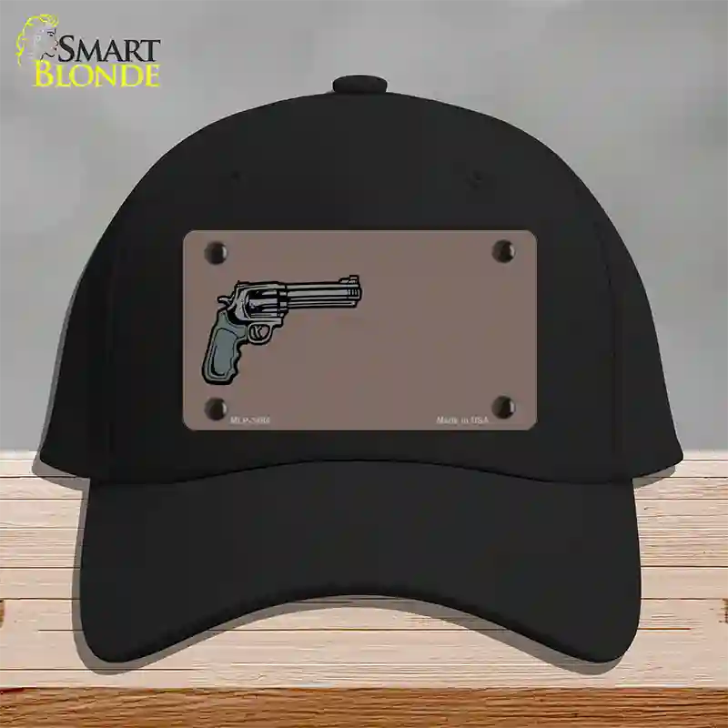 Gun Offset Customizable Novelty License Plate Hat Cotton / Black