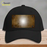 Brown White Fade Scratched Novelty License Plate Hat Cotton / Black