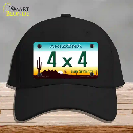 4X4 Arizona Novelty License Plate Hat Cotton / Black