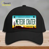 Arizona Meteor Crater Novelty License Plate Hat Cotton / Black