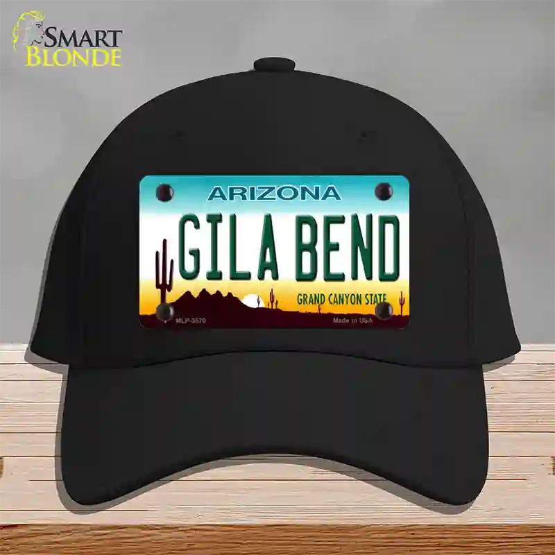 Gila Bend Arizona Novelty License Plate Hat Cotton / Black