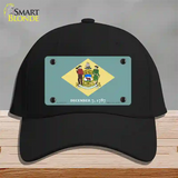 Delaware State Flag Novelty License Plate Hat Cotton / Black