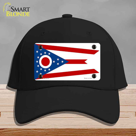 Ohio State Flag Novelty License Plate Hat Cotton Black