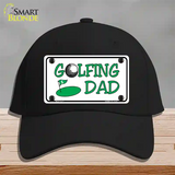 Golfing Dad Novelty License Plate Hat Cotton / Black