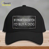 I Would Buy A Dog Novelty License Plate Hat Cotton / Black