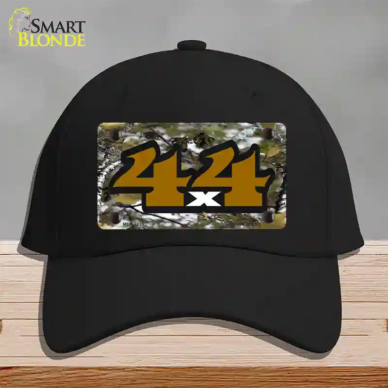 4x4 Camouflage Novelty License Plate Hat Cotton / Black