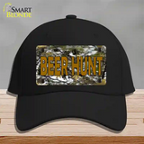 Beer Hunt Novelty License Plate Hat Cotton / Black