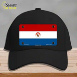 Paraguay-REV Flag Novelty License Plate Hat Cotton / Black