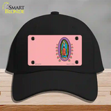 Virgin Mary Pink Novelty License Plate Hat Cotton / Black