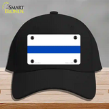 Thin Blue Line White Novelty License Plate Hat Cotton / Black
