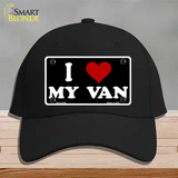 I Love My Van Black Novelty License Plate Hat Cotton / Black