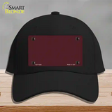 Burgundy Novelty License Plate Hat Cotton / Black