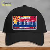 Arizona Centennial Bullhead City Novelty License Plate Hat Cotton / Black