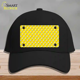 Yellow Polka Dot Novelty License Plate Hat Cotton / Black