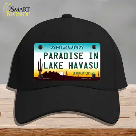 Paradise In Lake Havasu Arizona Novelty License Plate Hat Cotton / Black