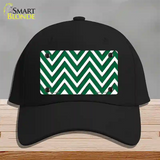 Green White Large Chevron Novelty License Plate Hat Cotton / Black