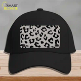 Grey Black Cheetah Novelty License Plate Hat Cotton / Black