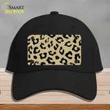 Gold Black Cheetah Novelty License Plate Hat Cotton / Black