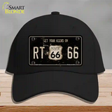 Route 66 Get Your Kicks Novelty License Plate Hat Cotton / Black