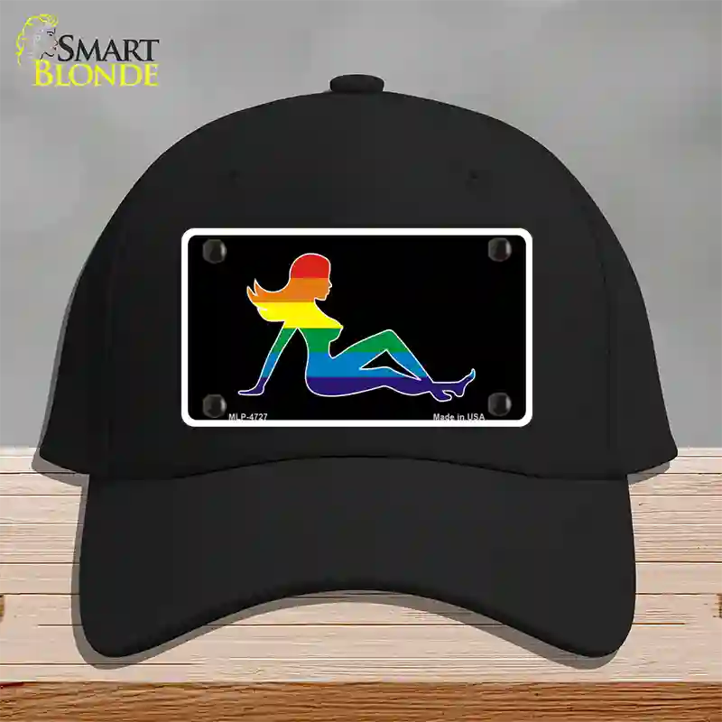 Mud Flap Girl Novelty License Plate Hat Cotton Black