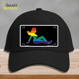 Mud Flap Girl Novelty License Plate Hat Cotton Black