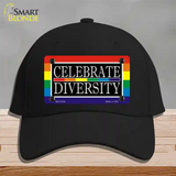 Celebrate Diversity Novelty License Plate Hat Cotton / Black