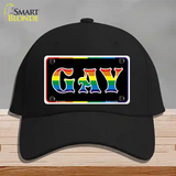 Gay Novelty License Plate Hat Cotton / Black
