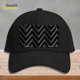 Black Light Black Large Chevron Novelty License Plate Hat Cotton / Black