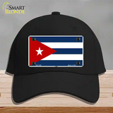 Cuba Flag Novelty License Plate Hat Cotton / Black