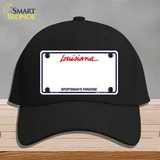 Louisiana Sportsman Blank Plate Novelty License Plate Hat Cotton / Black