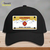 Denver Fire Fighter Novelty License Plate Hat Cotton / Black