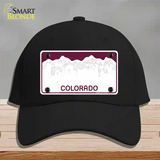 Colorado State Blank Novelty License Plate Hat Cotton / Black