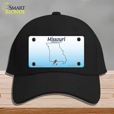 Missouri Show Me Blank Novelty License Plate Hat Cotton / Black