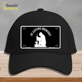In Loving Memory Sitting Novelty License Plate Hat Cotton / Black