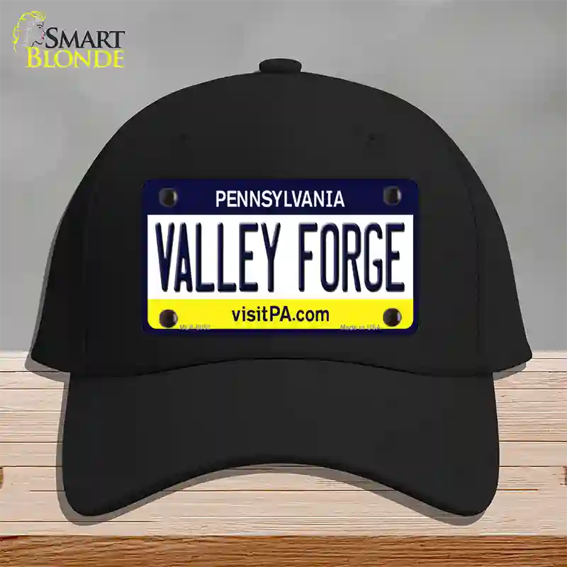 Valley Forge Pennsylvania State Novelty License Plate Hat Cotton / Black