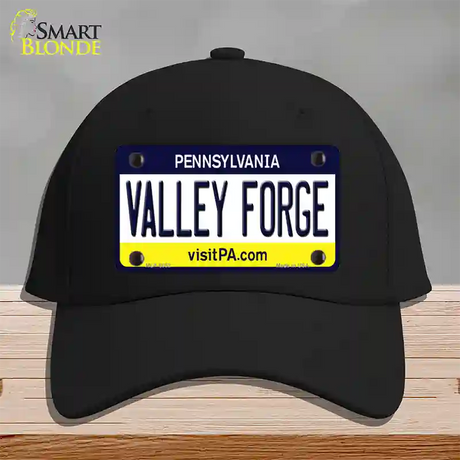 Valley Forge Pennsylvania State Novelty License Plate Hat Cotton / Black