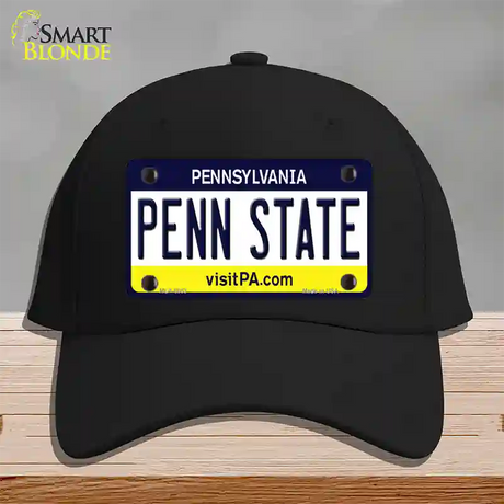 Penn State Pennsylvania State Novelty License Plate Hat Cotton / Black