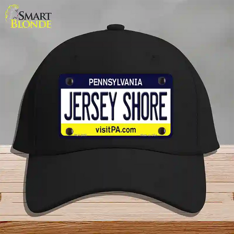 Jersey Shore Pennsylvania State Novelty License Plate Hat Cotton / Black