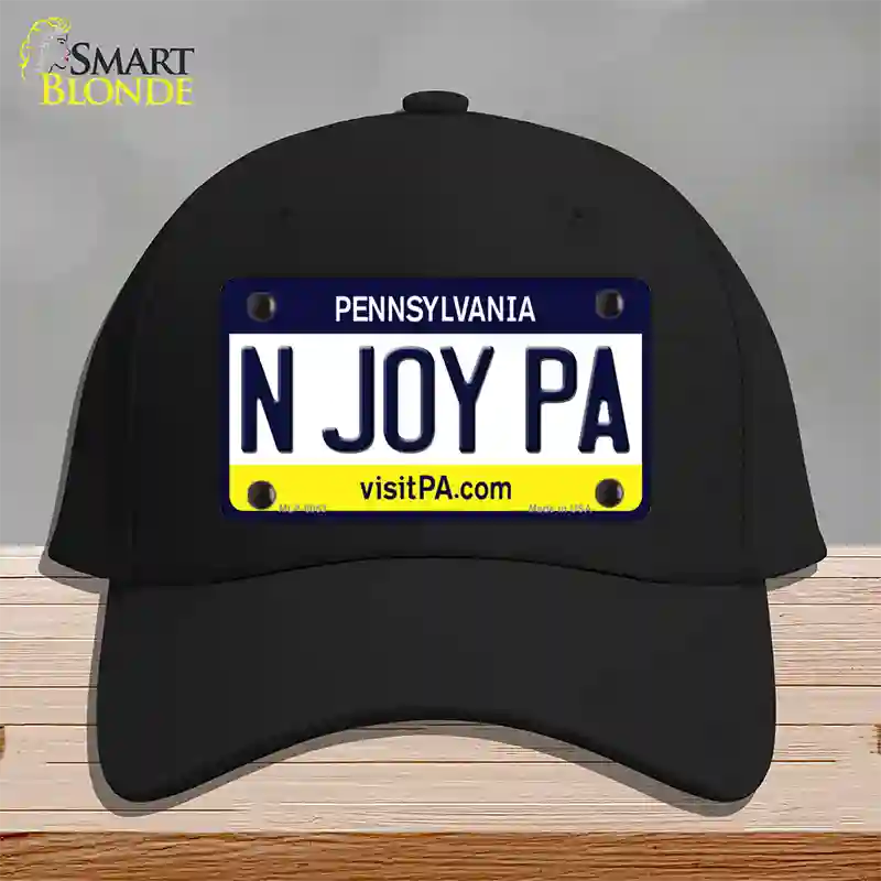 N Joy Pennsylvania State Novelty License Plate Hat Cotton / Black