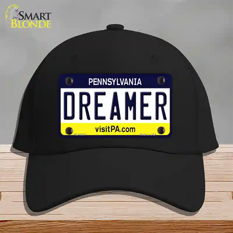 Dreamer Pennsylvania State Novelty License Plate Hat Cotton / Black
