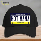 Hot Mama Pennsylvania State Novelty License Plate Hat Cotton / Black