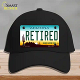 Arizona Retired Novelty License Plate Hat Cotton / Black