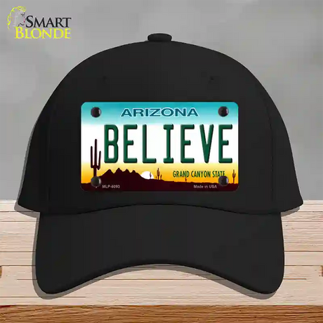 Arizona Believe Novelty License Plate Hat Cotton / Black