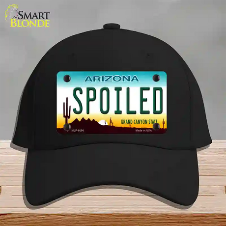 Arizona Spoiled Novelty License Plate Hat Cotton / Black