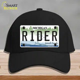 Rider Michigan Novelty License Plate Hat Cotton / Black