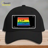 North Dakota Rainbow Novelty License Plate Hat Cotton / Black