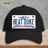 Beat Duke North Carolina Novelty License Plate Hat Cotton / Black